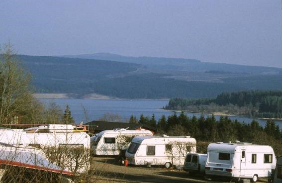 Caravan site at Kielder Waterside Park